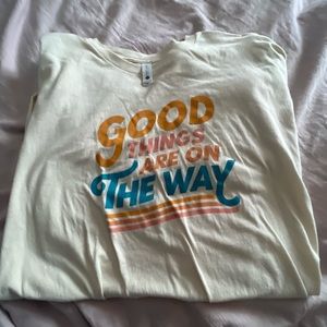 Next Level cute beige base graphic tee